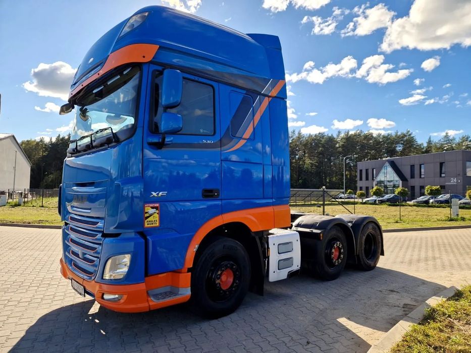 DAF XF 530 FTG  ADR , 3 osie, nowy tachograf.