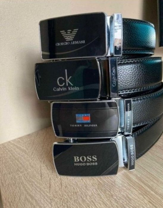 Skórzany Pasek Męski Tommy Armani CK Lacoste Hugo