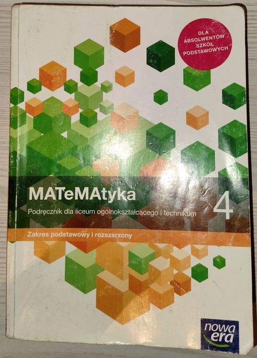 Książka Matematyka 4 zakres rozszerzony i podstawowy