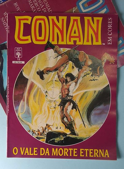 7 Revistas CONAN SAGA, ESPADA SELVAGEM, CONAN em CORES formato A4