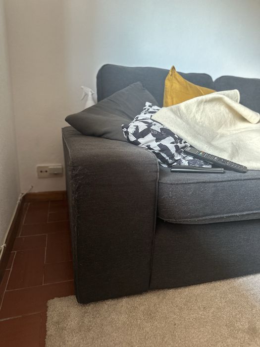 Sofa 3 lugares cinzento