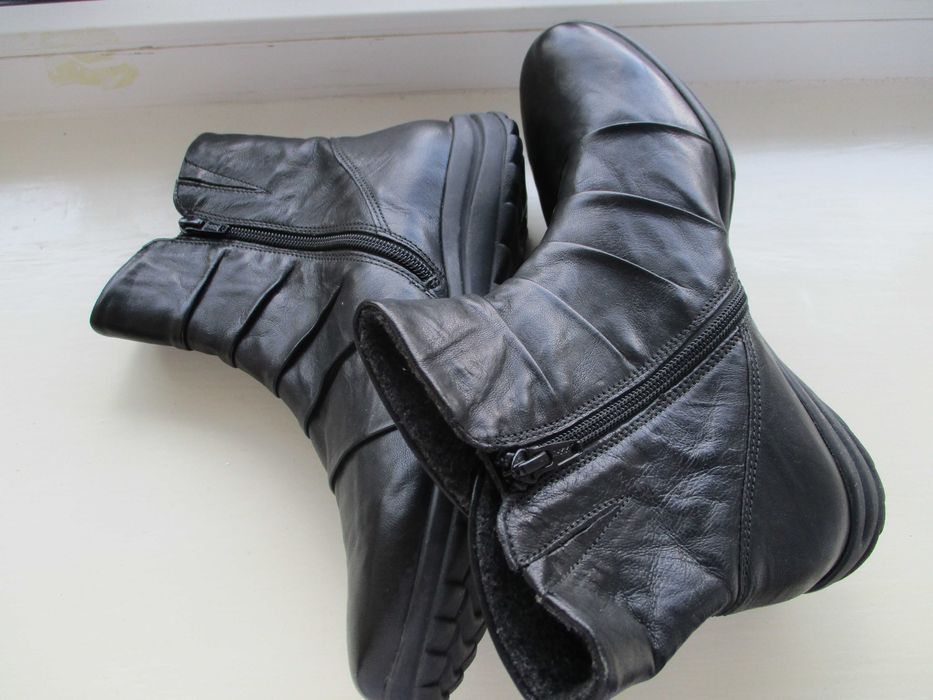 Новые кожаные полусапожки Габор