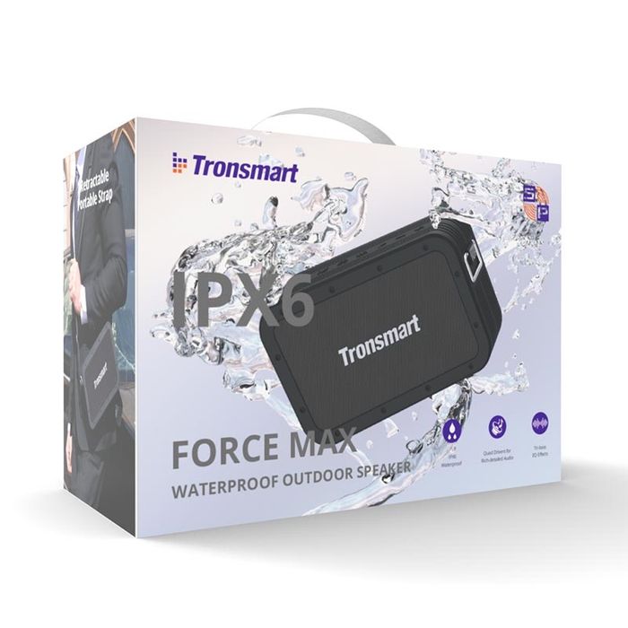 Колонка Tronsmart Force Max IPX6 80W портативная акустика jbl marshal
