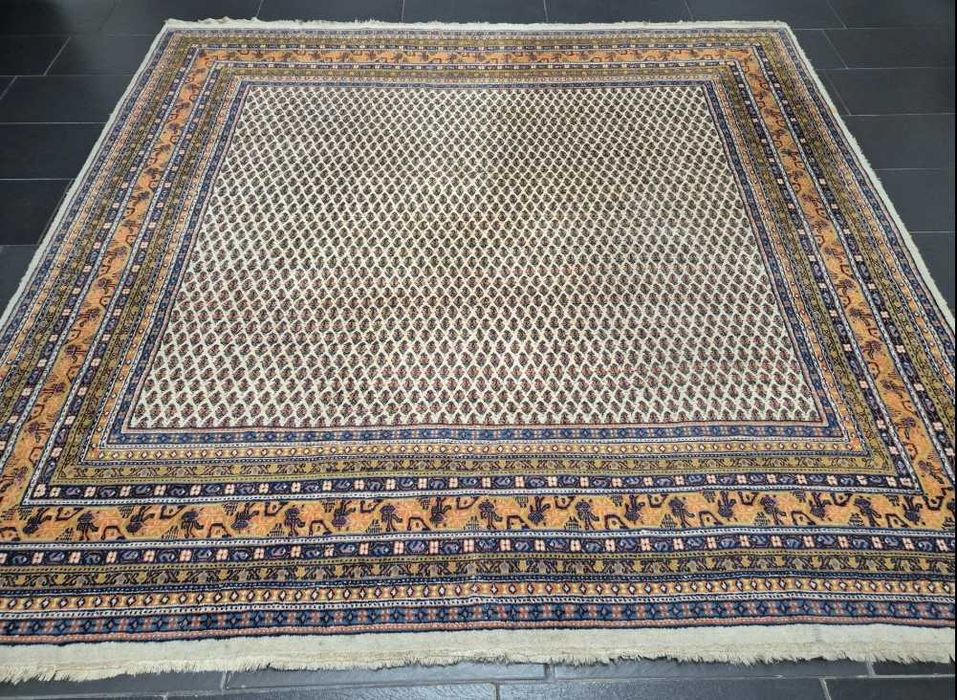 Tapete Persa SAROUGH MIR - 250cm x 255cm - Lã s/Algodão - Perfeito!