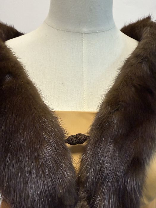 Норка шарф на застібці