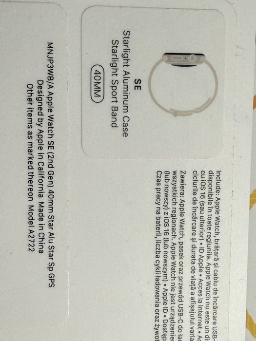 Apple Watch SE 2. Generacji 40mm