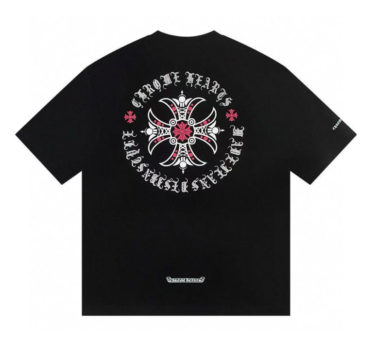 Футболки Chrome Hearts Logo унисекс Хром Хартс черная белая шорты