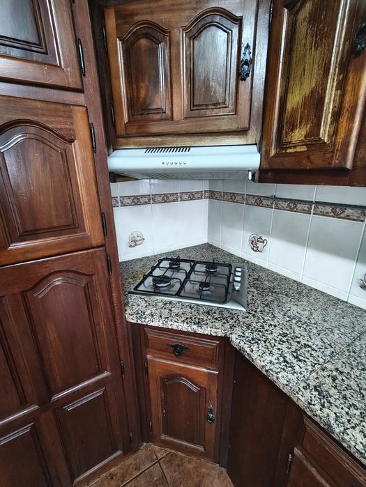 Cozinha Completa Rústica em Madeira + 4 Eletrodomésticos Incluídos (Negociável)
