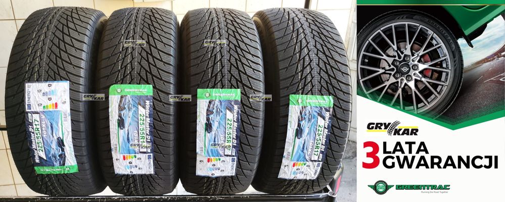 Opony 225/55R17 Greentrac Winter Master D1 4szt. 2025r 3 lata gwar.