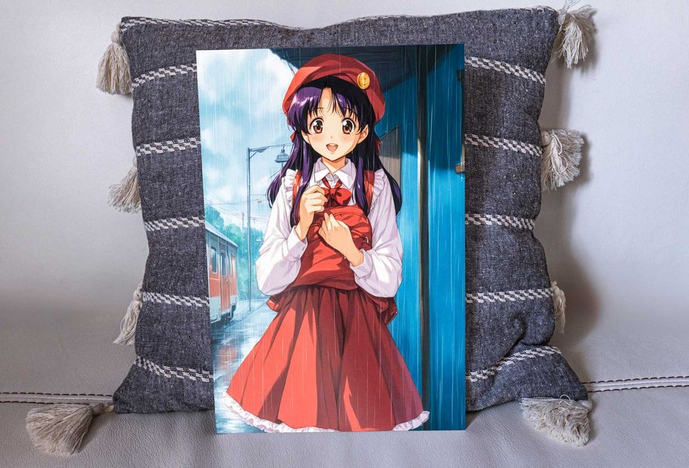 Słodki Retro Anime Plakat na metalu A3 otaku manga girl Poster prezent