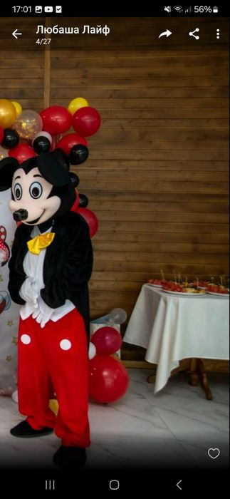 НА ПРОКАТ (фото в реалi)костюми Міккі та Мінні Маус
