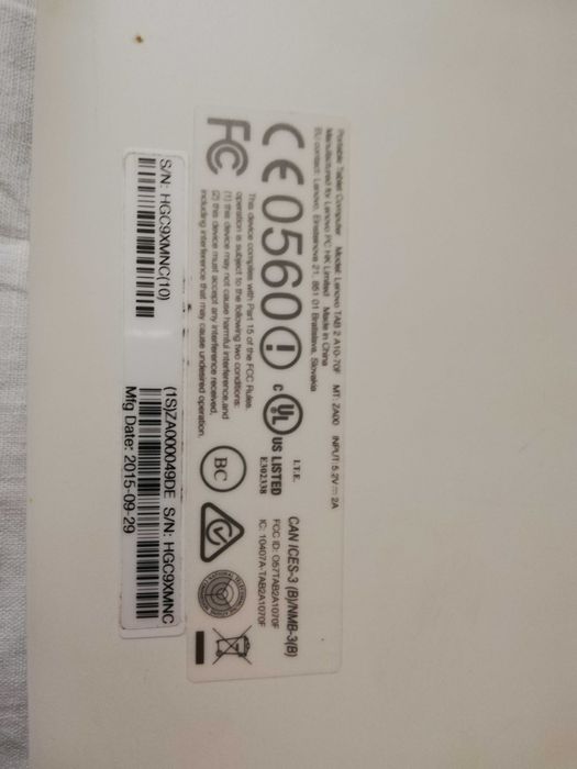 Планшет Lenovo Tab 2 A10-70F