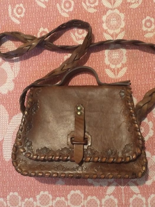 Кожаная сумка женская ручной работы