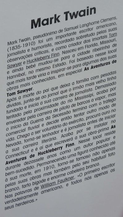 As Aventuras de Tom Sawyer de Mark Twain