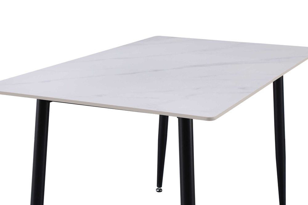 Обідній стіл Fregat Kerama 120x70 см Керамічна плита 11мм білий мармур