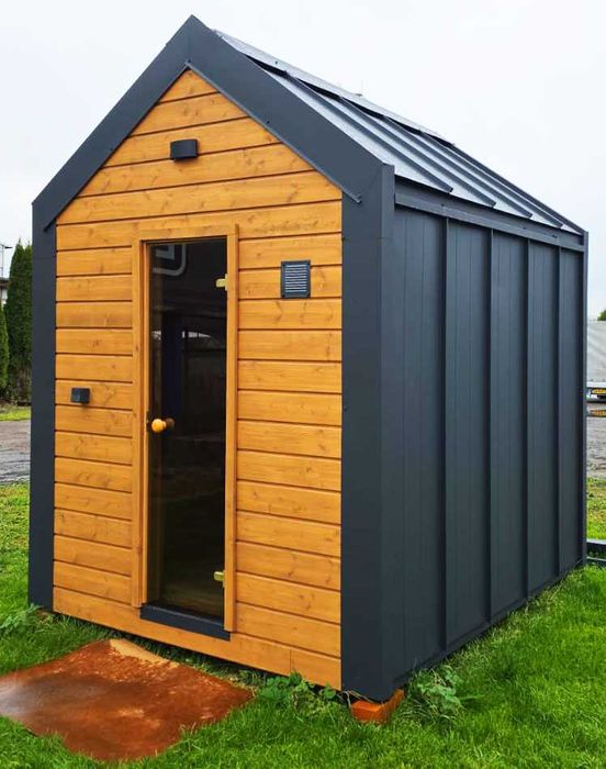 Sauna ugrodowa - kompletna 220 x 180