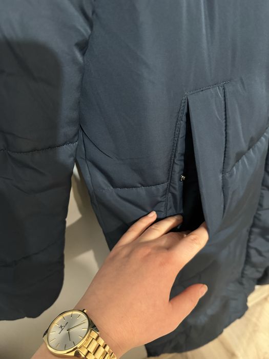 Pikowany płaszcz damski oversize rozmiar XS-S