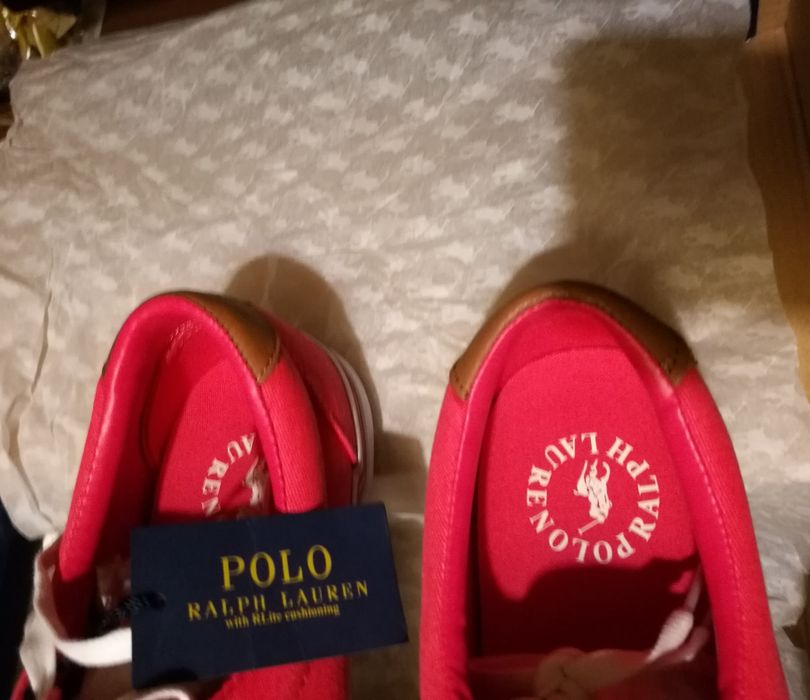 Nowe Buty Polo Ralph Lauren - Thorton roz 42 czerwone - UNIKAT