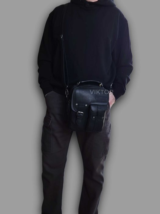 Мужская кожаная сумка Hill Burry 3060. Германия. Шкіряна сумка