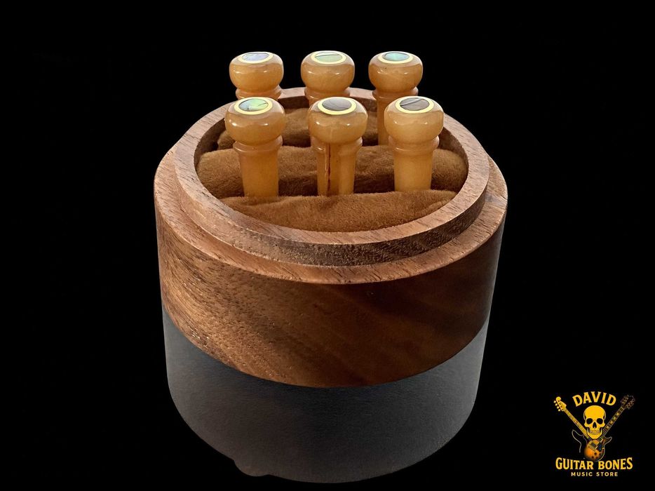 Set Pins Pestana Rastilho osso camelo para Guitarra