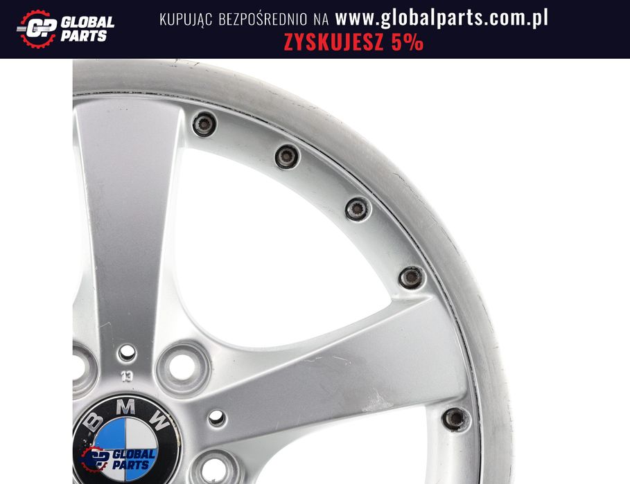 BMW E81 E87 Felga Srebrna Przód 18" 7.5J ET:47 Styling 179