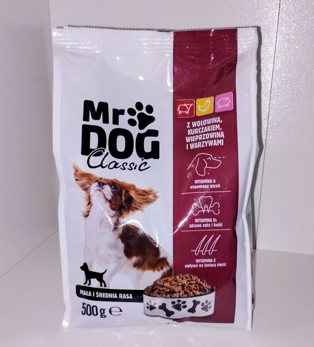 Karma dla pieska MR DOG 0,5kg - z witamina A, D3, E