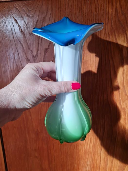 Wazon Kalia szkło Murano dwuwarstwowe