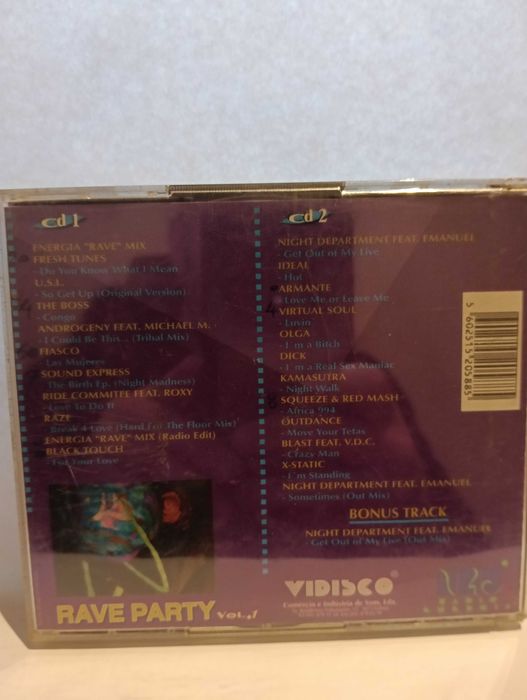 cd Compilação " Rave Party "(2 cds)