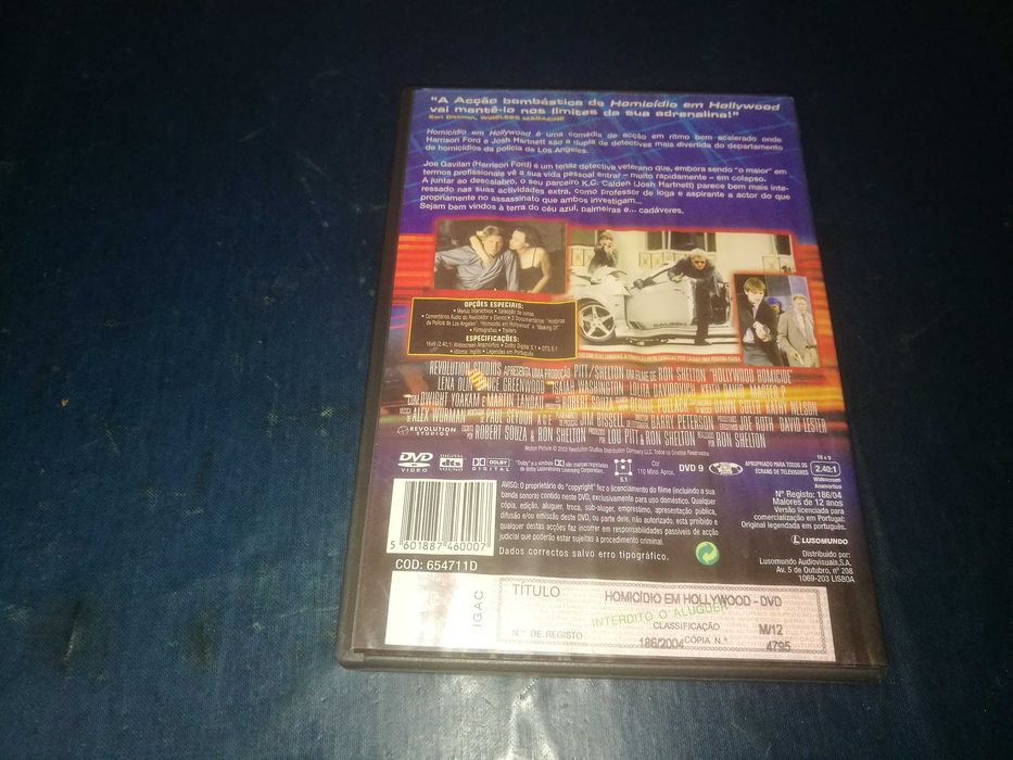 HOMICIDIO EM HOLLYWOOD	DVD (legendagem em Português)