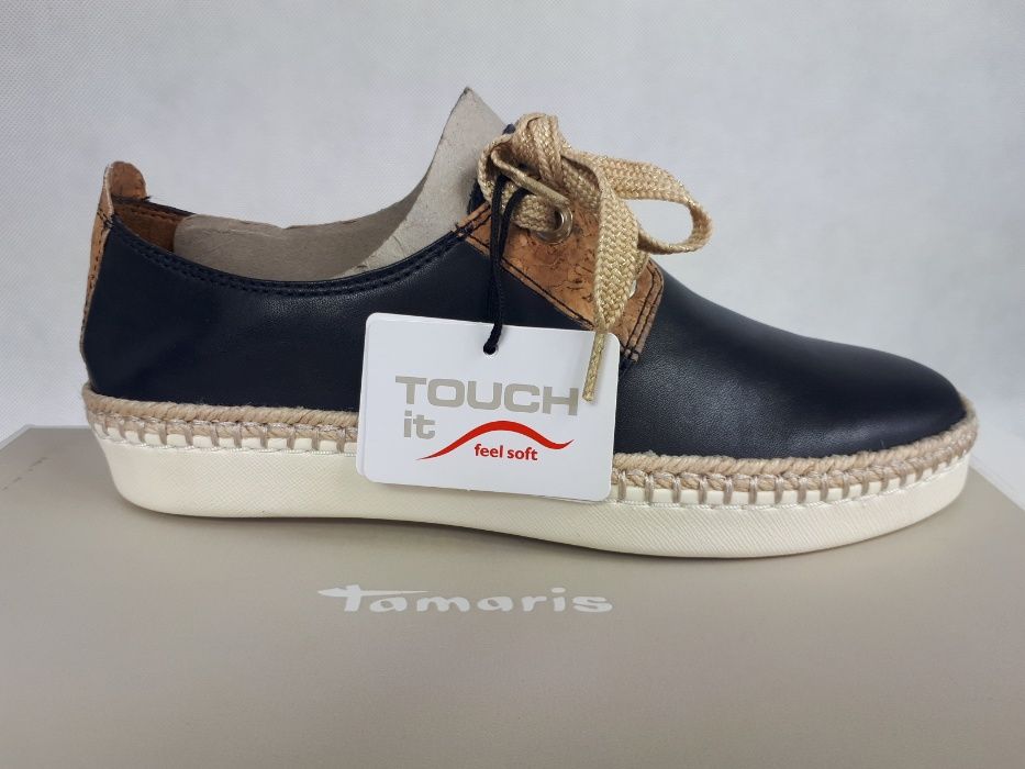 Sneakersy TAMARIS granatowe trampki 36