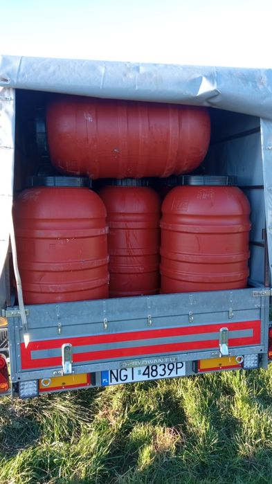 Beczki na deszczówkę pomosty paliwo plastikowe 220 litrów