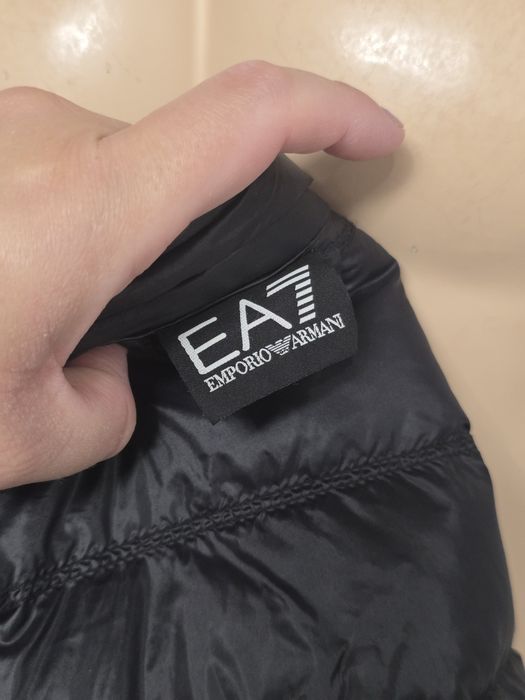 EA7 Emporio Armani męska kurtka puchowa kaczy puch czarna L