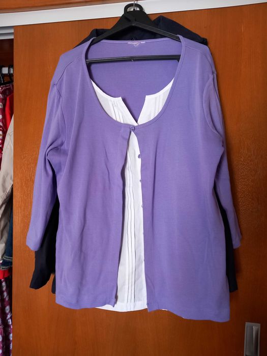 Blusa-casaco lilás