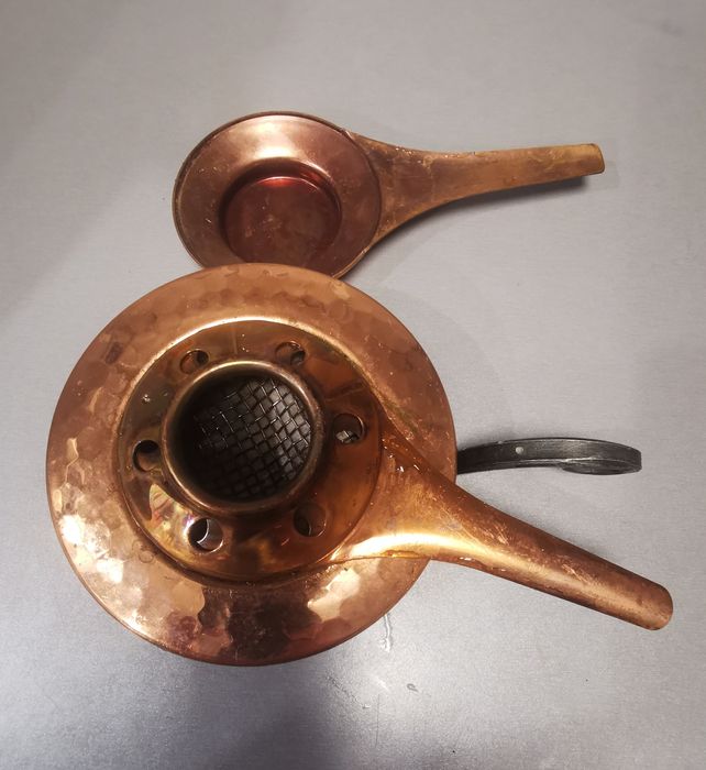 Palnik na spirytus miedziany sygnowany