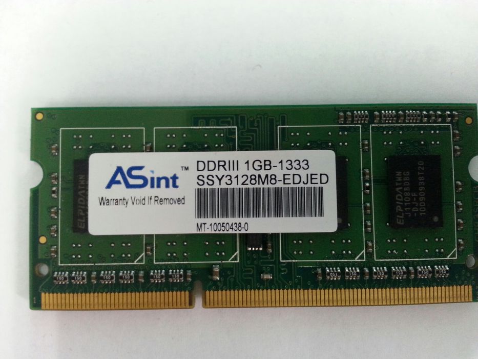 DDR3 so-dimm 1gb