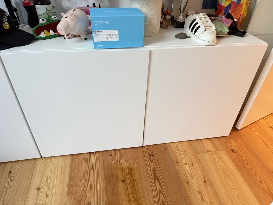 IKEA BESTÅ Armário Branco Arrumação Aparador Móvel TV