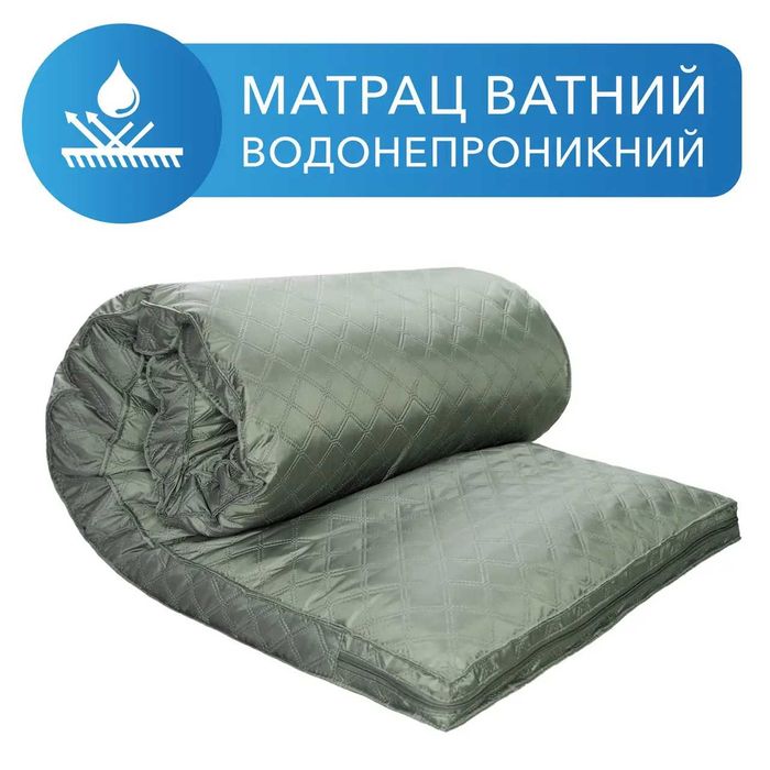 Матрац Топер Водонепроникний пайка Oxford 7 см Ватний 12 см  На Диван