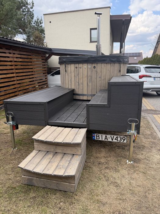 Mobilne Jacuzzi / Balia Ogrodowa – Wynajem | Nowy zestaw | Podlasie