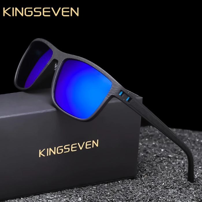 OKULARY PRZECIWSŁONECZNE Polaryzacyjne Dark Blue/Black Sportowe NERDY.