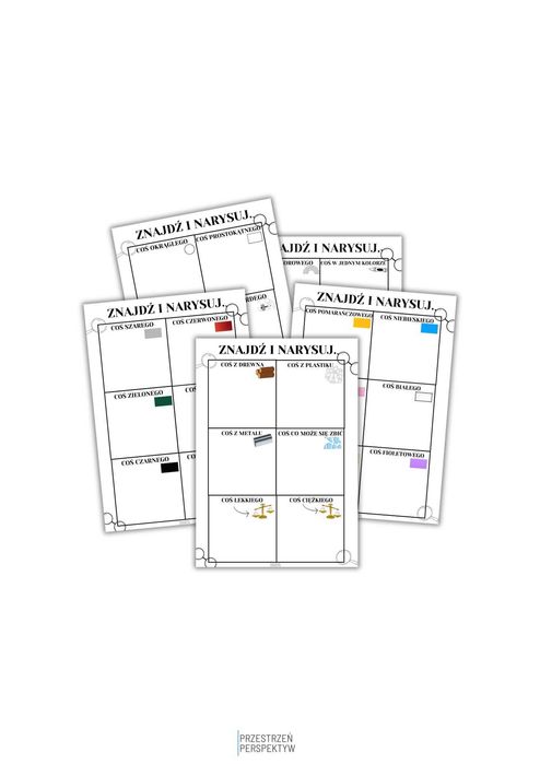 TRENING UWAŻNOŚCI – karty pracy dla dzieci | uwaga, szukanie, PDF