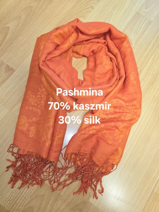 Szal kaszmir 70%+30% jedwab 170x65cm