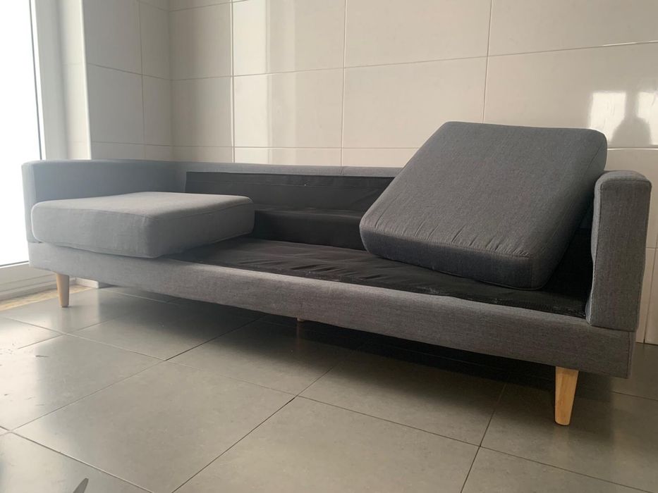 Sofá de 3 lugares – Cinza