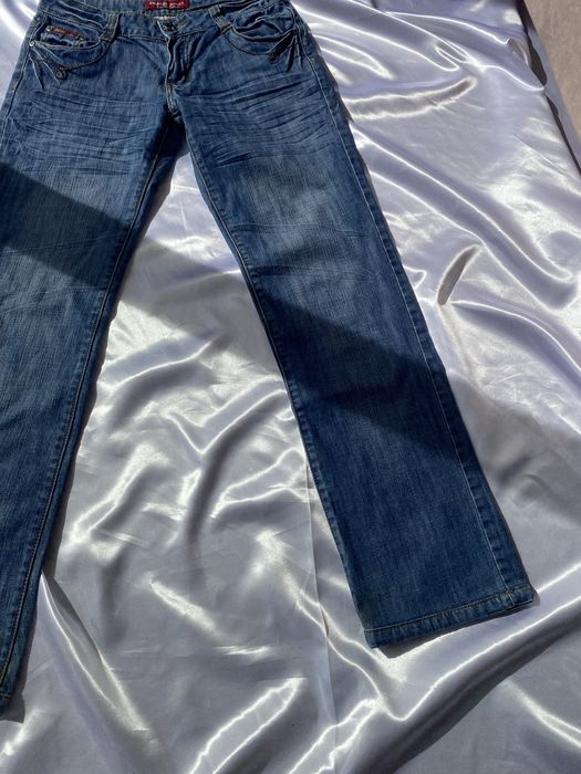 Jeansy typu proste XS 34 swanky jeans denim szersze nogawki