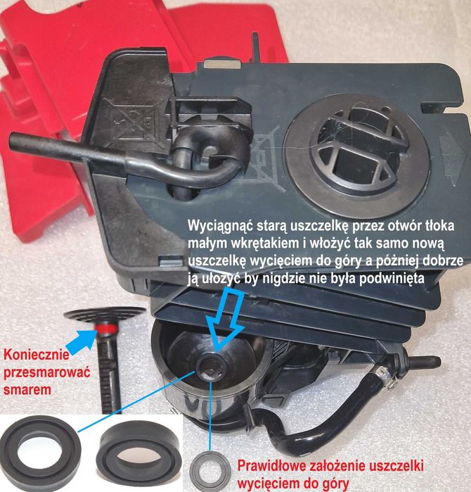 Specjalna uszczelka zaparzacza Bosch Vero Siemens EQ3 EQ9 EQ500 EQ700