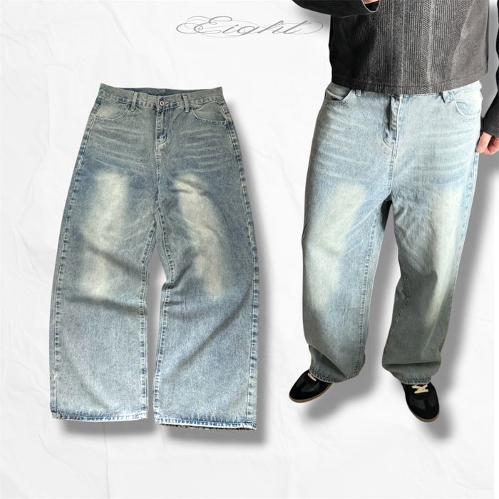 Archive Retro Baggy Jeans Широкі Сині Джинси Ретро Буткат Bootcut Архівні штани Jaded Grange 512 Клеш Синие