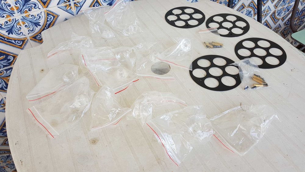 Par de leds, Elation Opti Tri 30 + Opti Tri Par + Garras + Barras