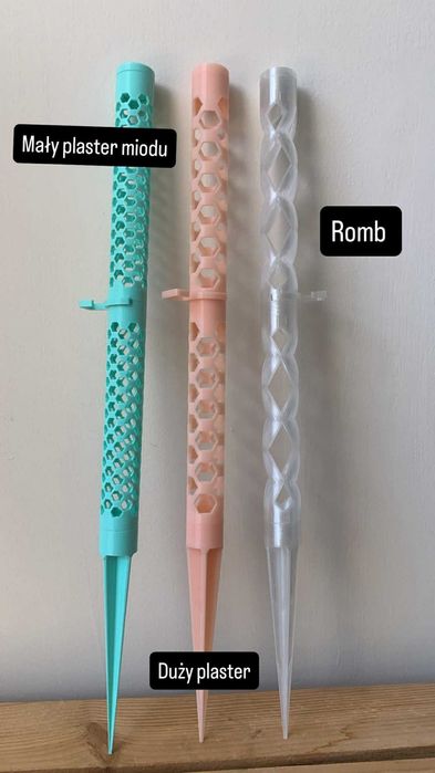 Palik modułowy do roślin pnących okrągły 2,4 cm na mech 42,5 cm