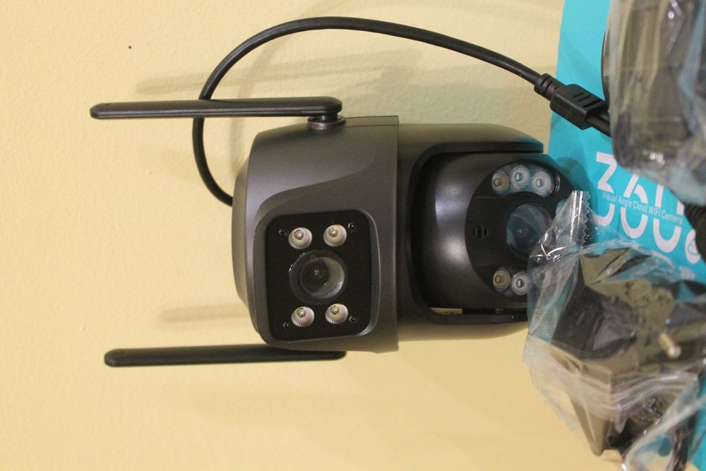 Wi-Fi камера подвійна поворотна для дачі та приватного будинку. Нова