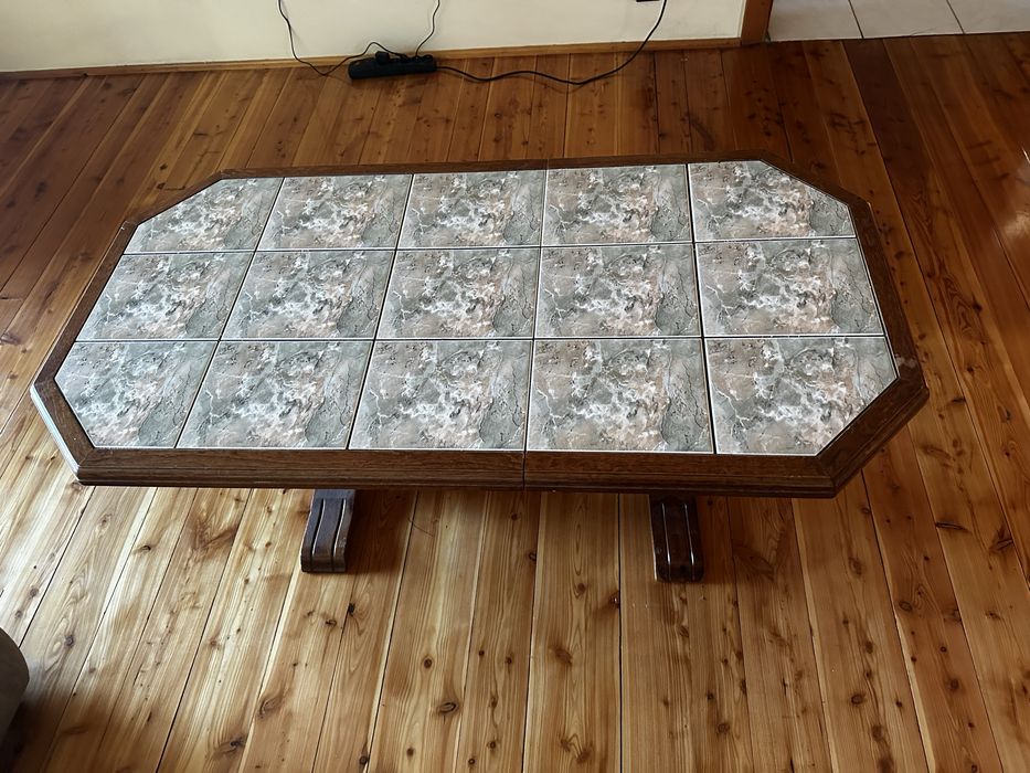 Stolik kawowy-drzewo/plytki