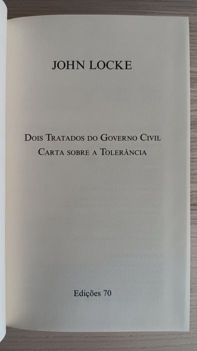 John Locke, Dois Tratados do Governo Civil e Carta Sobre a Tolerância
